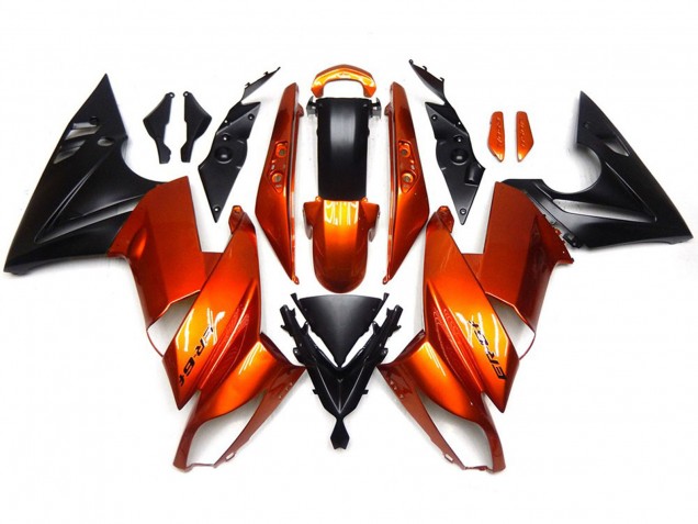 2009-2011 Orange Brûlée Kawasaki Ninja 650R Carénage Moto 2009-2011 Orange Brûlée Kawasaki Ninja 650R Carénage Moto