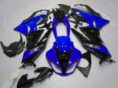2009-2012 Bleu Brillant & Noir Kawasaki ZX6R Carénage Moto