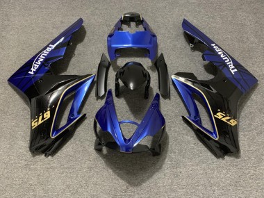 2009-2012 Bleu Brillant & Noir Triumph Daytona 675 Carénage Moto