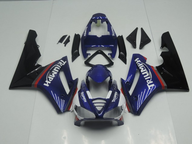 2009-2012 Bleu & Rouge Brillant Triumph Daytona 675 Carénage Moto 2009-2012 Bleu & Rouge Brillant Triumph Daytona 675 Carénage Moto
