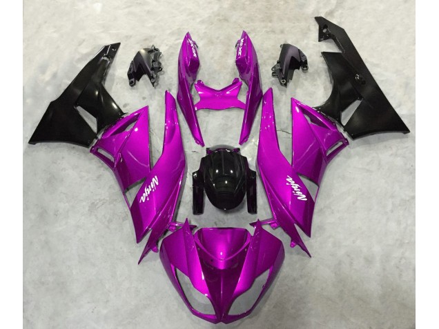 2009-2012 Brillant Rose Vif Kawasaki ZX6R Carénage Moto 2009-2012 Brillant Rose Vif Kawasaki ZX6R Carénage Moto
