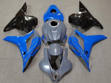2009-2012 Double Bleu Sur Gris Honda CBR600RR Carénage Moto