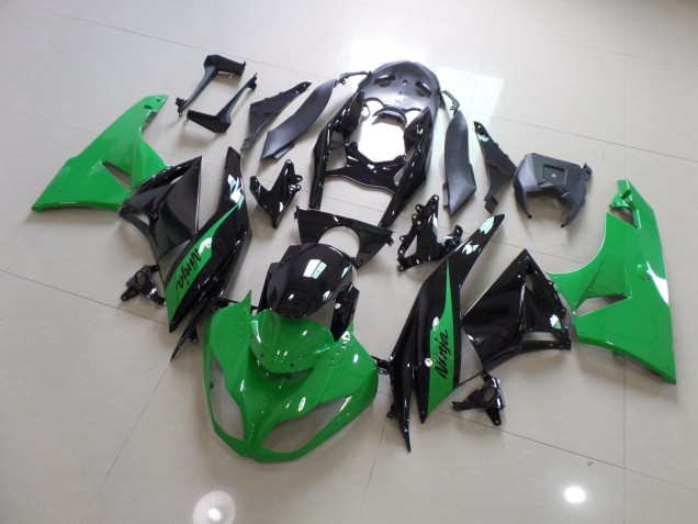 2009-2012 Ninja Noir Vert Kawasaki ZX6R Carénage Moto 2009-2012 Ninja Noir Vert Kawasaki ZX6R Carénage Moto