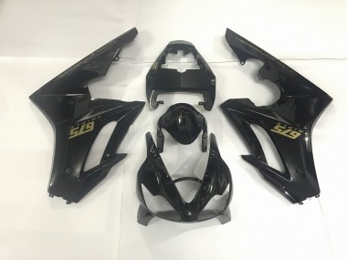 2009-2012 Noir Brillant & Or Triumph Daytona 675 Carénage Moto
