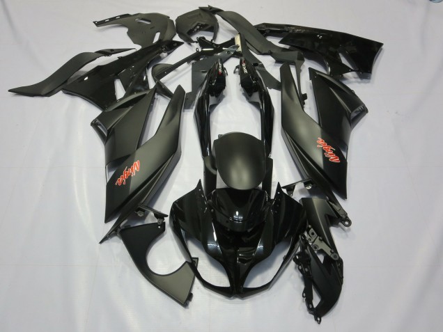 2009-2012 Noir Kawasaki ZX6R Carénage Moto 2009-2012 Noir Kawasaki ZX6R Carénage Moto