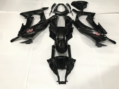 2009-2012 Noir Métallisé Kawasaki ZX6R Carénage Moto