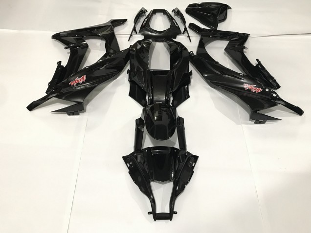 2009-2012 Noir Métallisé Kawasaki ZX6R Carénage Moto 2009-2012 Noir Métallisé Kawasaki ZX6R Carénage Moto