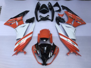 2009-2012 Orange Brillant & Logos Kawasaki ZX6R Carénage Moto