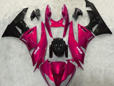 2009-2012 Rouge Vif Brillant Kawasaki ZX6R Carénage Moto