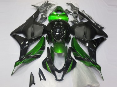 2009-2012 Spécial Vert Noir Mat Honda CBR600RR Carénage Moto