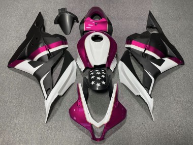 2009-2012 Étoile Noire Mate & Rose Honda CBR600RR Carénage Moto