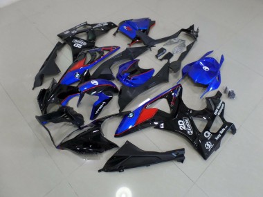 2009-2014 Alien Bleu & Blanc BMW S1000RR Carénage Moto