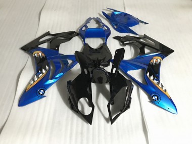 2009-2014 Alien Bleu & Blanc BMW S1000RR Carénage Moto