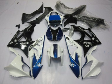 2009-2014 Alien Bleu & Blanc BMW S1000RR Carénage Moto