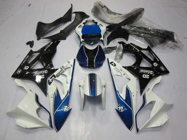 2009-2014 Alien Bleu & Blanc BMW S1000RR Carénage Moto 2009-2014 Alien Bleu & Blanc BMW S1000RR Carénage Moto
