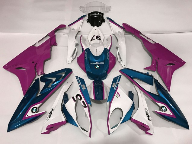 2009-2014 Alien Bleu & Blanc BMW S1000RR Carénage Moto 2009-2014 Alien Bleu & Blanc BMW S1000RR Carénage Moto