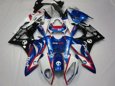 2009-2014 Alien Bleu & Blanc BMW S1000RR Carénage Moto