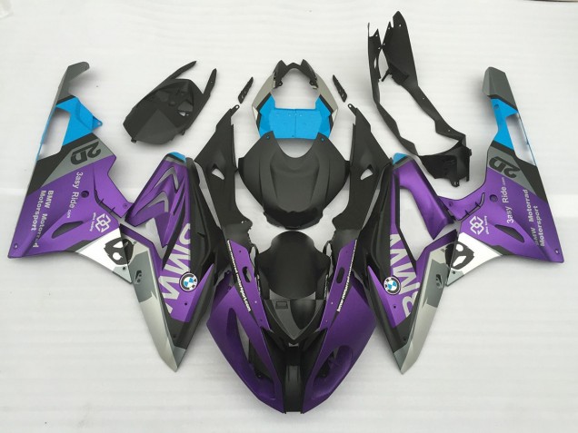 2009-2014 Alien Bleu & Blanc BMW S1000RR Carénage Moto 2009-2014 Alien Bleu & Blanc BMW S1000RR Carénage Moto