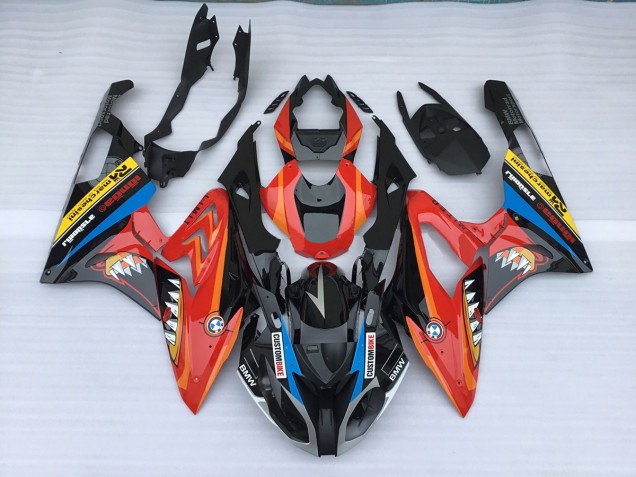 2009-2014 Alien Bleu & Blanc BMW S1000RR Carénage Moto 2009-2014 Alien Bleu & Blanc BMW S1000RR Carénage Moto