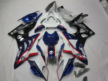 2009-2014 Alien Bleu & Blanc BMW S1000RR Carénage Moto