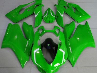 2011-2014 Vert Brillant & Blanc Ducati 1199 Carénage Moto