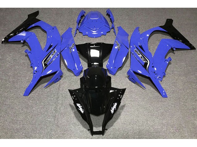 2011-2015 Bleu Brillant & Logos Kawasaki ZX10R Carénage Moto 2011-2015 Bleu Brillant & Logos Kawasaki ZX10R Carénage Moto
