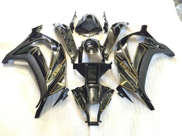 2011-2015 Garniture Dorée Kawasaki ZX10R Carénage Moto 2011-2015 Garniture Dorée Kawasaki ZX10R Carénage Moto