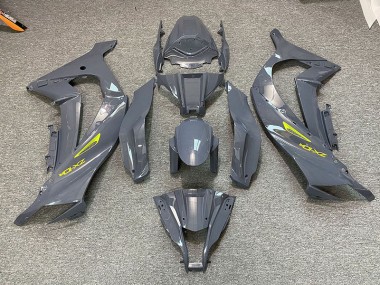 2011-2015 Nardo Gris & Jaune Kawasaki ZX10R Carénage Moto