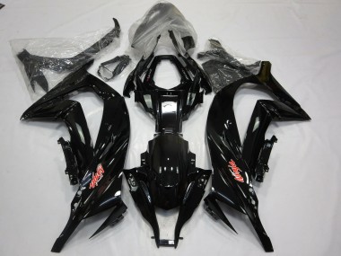 2011-2015 Noir Brillant Rouge Kawasaki ZX10R Carénage Moto