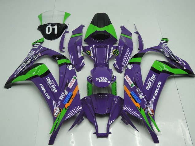 2011-2015 OEM Style Violet Kawasaki ZX10R Carénage Moto 2011-2015 OEM Style Violet Kawasaki ZX10R Carénage Moto