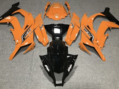 2011-2015 Orange Brillant & Logos Kawasaki ZX10R Carénage Moto