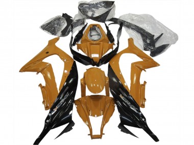 2011-2015 Orange Brillant & Noir Kawasaki ZX10R Carénage Moto