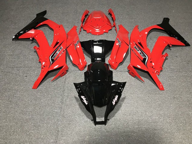 2011-2015 Rouge & Noir Kawasaki ZX10R Carénage Moto 2011-2015 Rouge & Noir Kawasaki ZX10R Carénage Moto