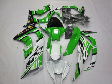 2011-2015 Vert Blanc Noir 1 Kawasaki ZX10R Carénage Moto