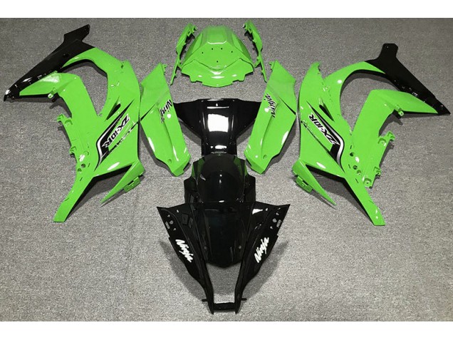 2011-2015 Vert Brillant & Logos Kawasaki ZX10R Carénage Moto
