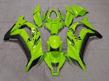 2011-2015 Vert Brillant & Noir Kawasaki ZX10R Carénage Moto