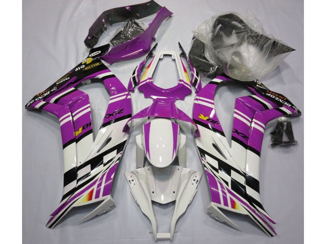 2011-2015 Violet Noir & Blanc Kawasaki ZX10R Carénage Moto 2011-2015 Violet Noir & Blanc Kawasaki ZX10R Carénage Moto