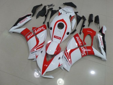 2012-2016 Blanc Suprême Honda CBR1000RR Carénage Moto