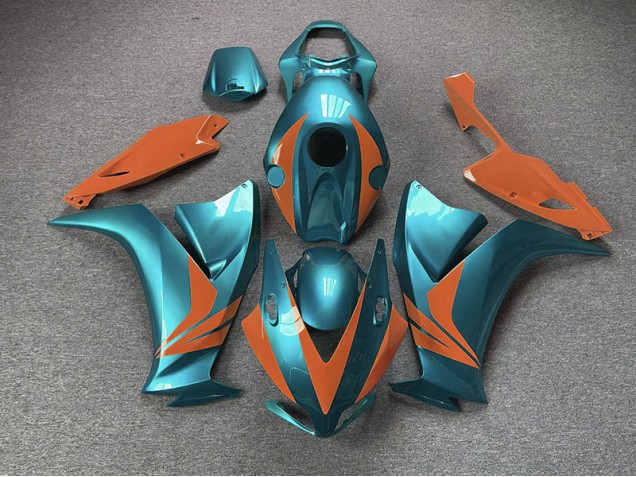 2012-2016 Cyan Brillant & Orange Honda CBR1000RR Carénage Moto 2012-2016 Cyan Brillant & Orange Honda CBR1000RR Carénage Moto