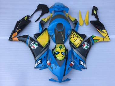 2012-2016 Dents De Requin Bleu Honda CBR1000RR Carénage Moto