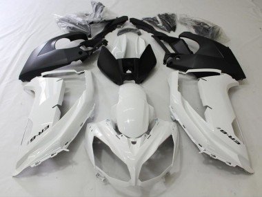 2012-2016 Noir & Blanc Kawasaki Ninja 650R Carénage Moto