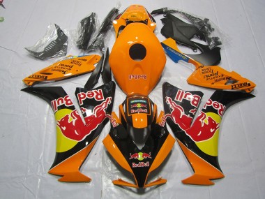 2012-2016 Orange Rouge Taureau Honda CBR1000RR Carénage Moto