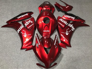 2012-2016 Rouge Foncé Personnalisé Honda CBR1000RR Carénage Moto