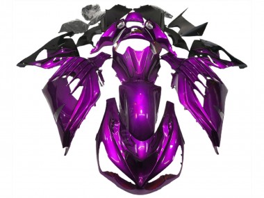 2012-2021 Ambiance Violet Brillant Kawasaki ZX14R Carénage Moto