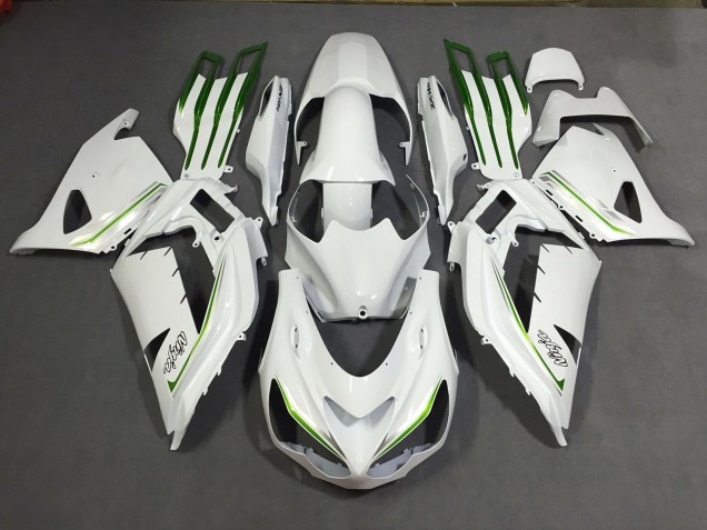 2012-2021 Blanc Perle Personnalisé Kawasaki ZX14R Carénage Moto 2012-2021 Blanc Perle Personnalisé Kawasaki ZX14R Carénage Moto