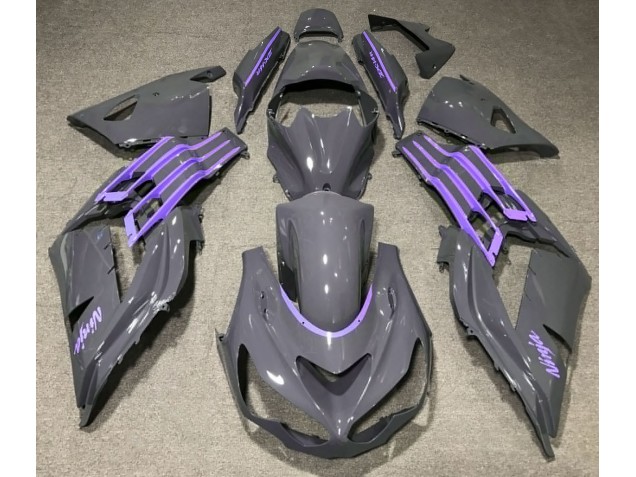 2012-2021 Nardo Gris & Violet Kawasaki ZX14R Carénage Moto