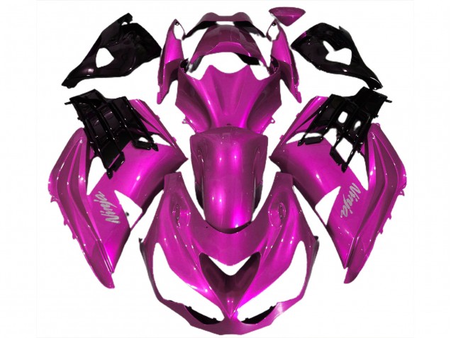 2012-2021 Rose Vif Kawasaki ZX14R Carénage Moto 2012-2021 Rose Vif Kawasaki ZX14R Carénage Moto