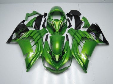 2012-2021 Vert Flamme Kawasaki ZX14R Carénage Moto