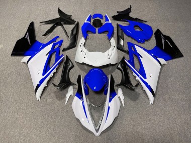 2013-2016 Blanc Brillant & Bleu Triumph Daytona 675 Carénage Moto