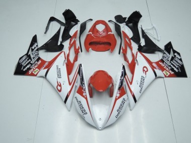 2013-2016 Rouge & Blanc Triumph Daytona 675 Carénage Moto